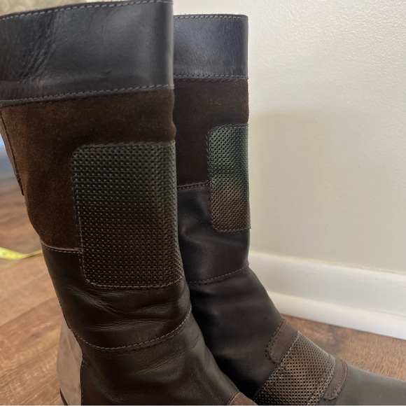 Naot Paradise Brown Suede & Leather Mid-Calf Boot, Size 8 US // 39 EU - Picture 11 of 16